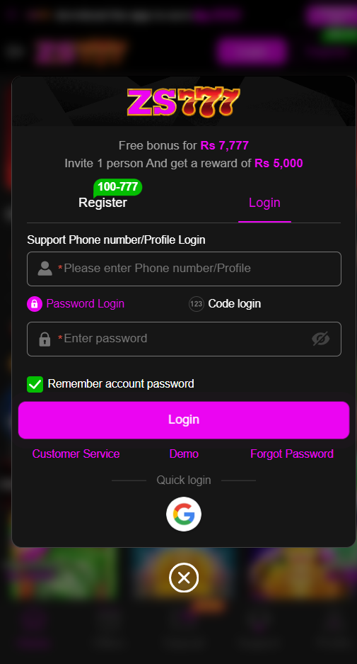 zs777-game-login
